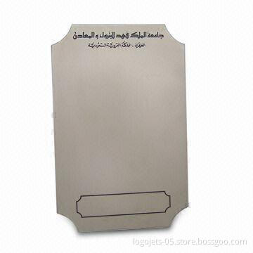 Metal Plaque with Imitation Hard Enamel Colors Filled